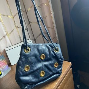 Navy Circle Bag